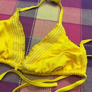 Yellow Bikini Top